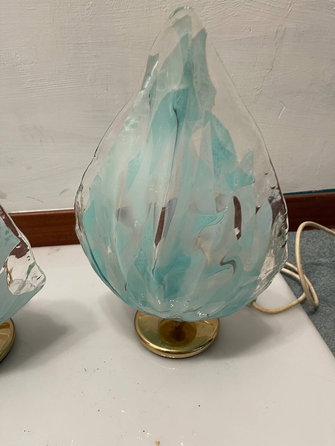 Murano Glass Table Lamps Set of 2 by La Murrina