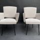 Paire de fauteuils années 60
