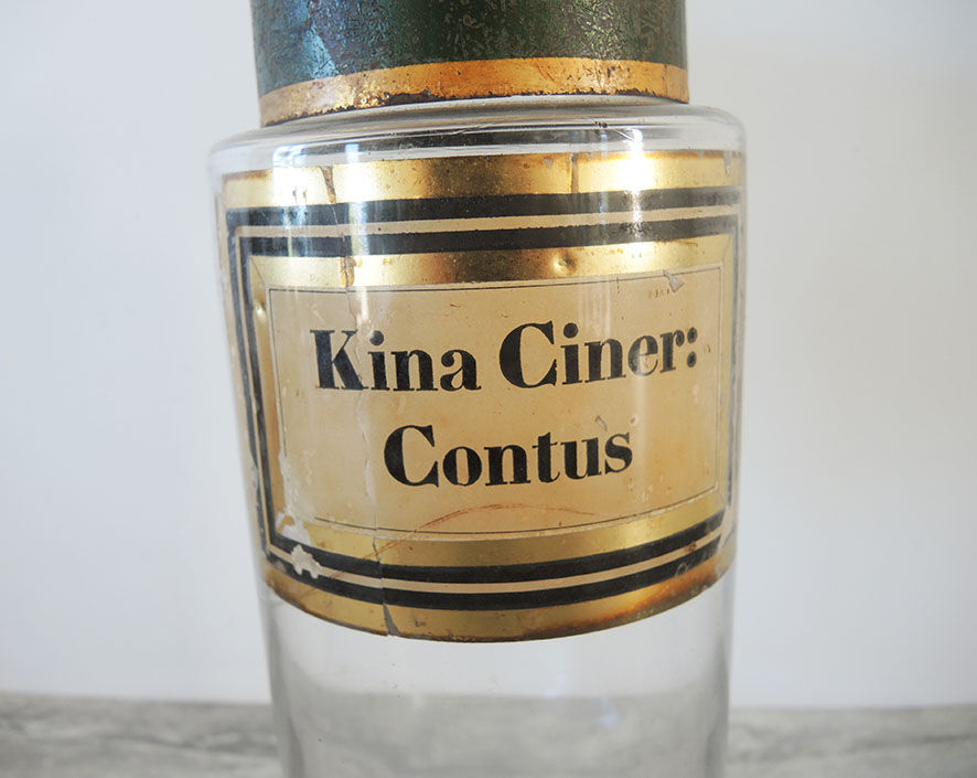 Apothecary bottle kina ciner contus