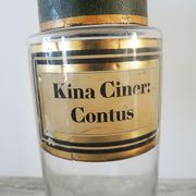 Apothecary bottle kina ciner contus