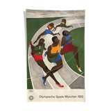 Lawrence jacob (1917-2000) olympische spiele münchen, 1972. original poster