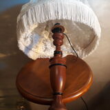 Exotic wood lamp and its 45x30 lace offal
