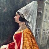 Oil on panel Countess of Flanders