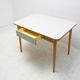 Midcentury formica and wood central table, Czechoslovakia, 1960s