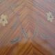 Louis XV commode - 2 drawers - floral marquetry - bronze ornament - 1950