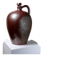 Large stoneware jar from Normandy with lustrous burgundy glaze, from the 1920s-30s.