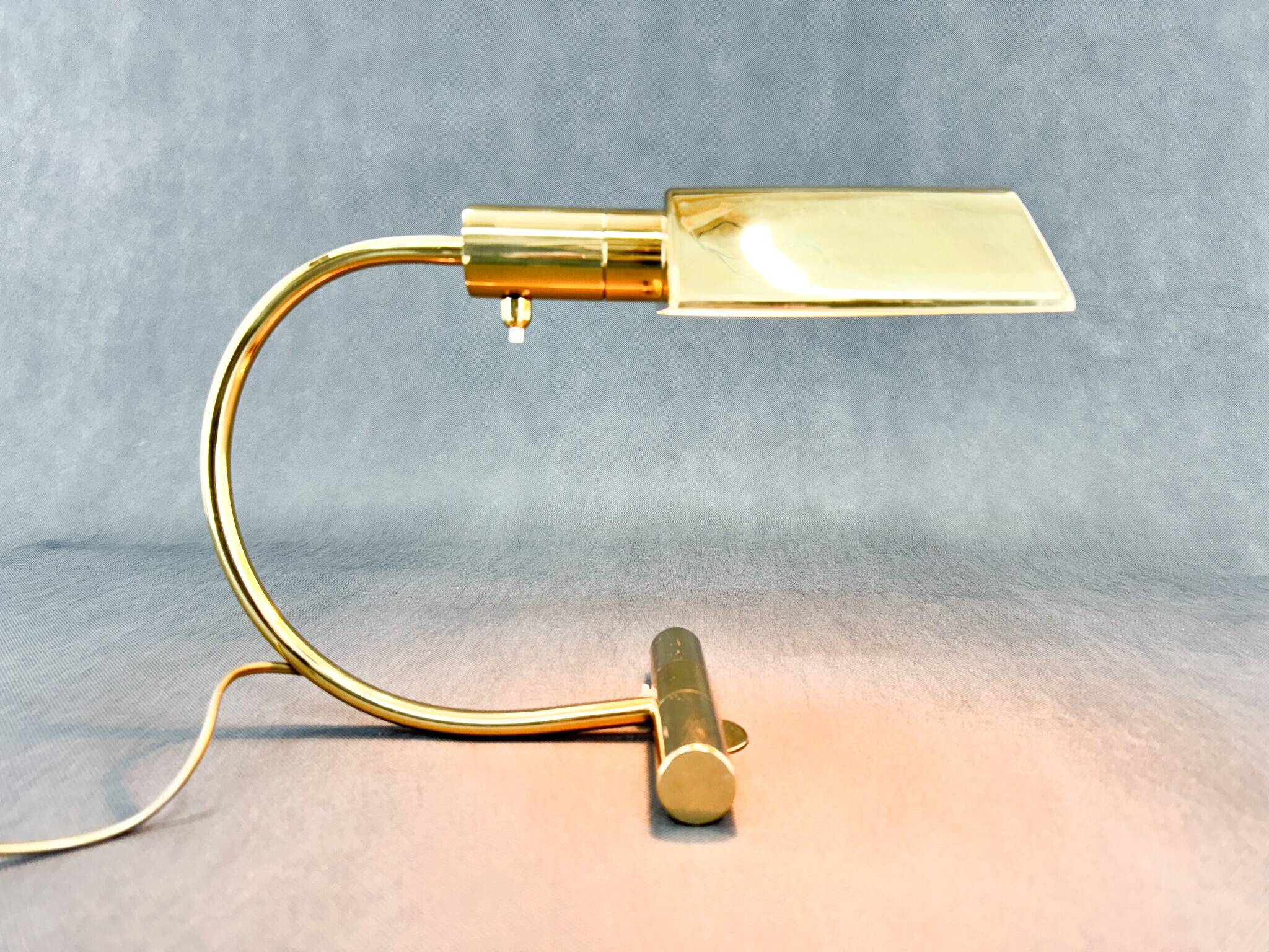 Vintage Brass Desk Lamp, 1970's