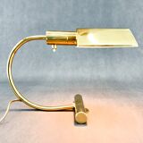 Lampe de bureau vintage en laiton, 1970