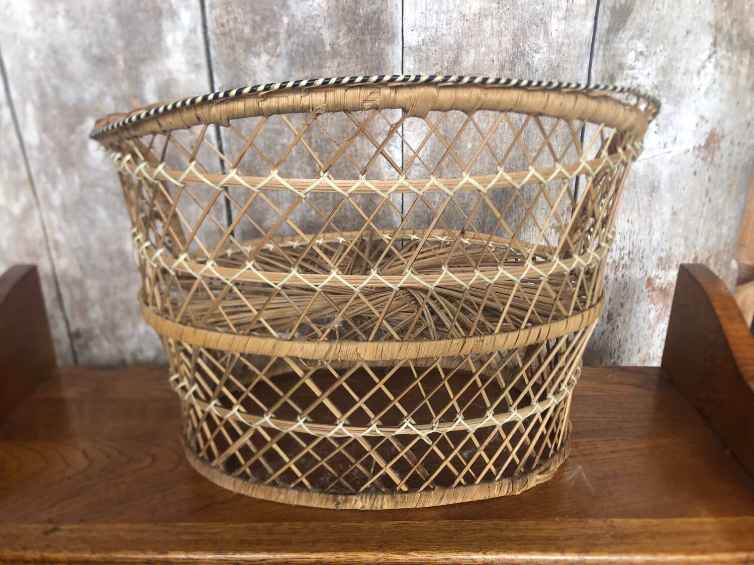 Lot of old sofa + armchair Emmanuelle style woven wicker vintage doll