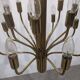 Brass chandelier with 16 lights, 1970s.