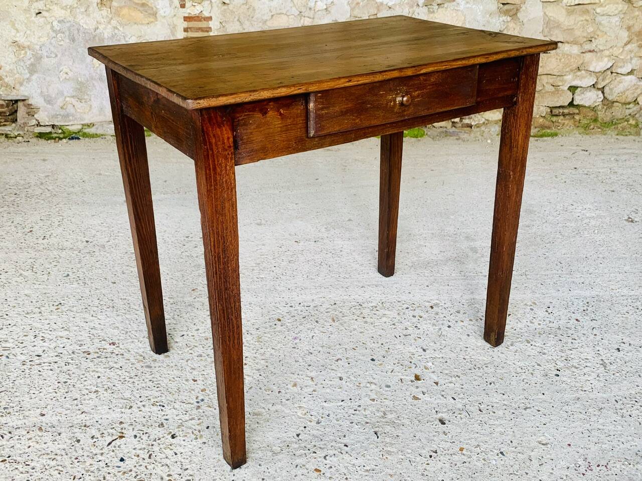 Wooden farmhouse console, circa 40's/50's