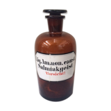 Apothecary bottle, collection pharmacy, amber thick glass