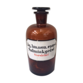 Apothecary bottle, collection pharmacy, amber thick glass
