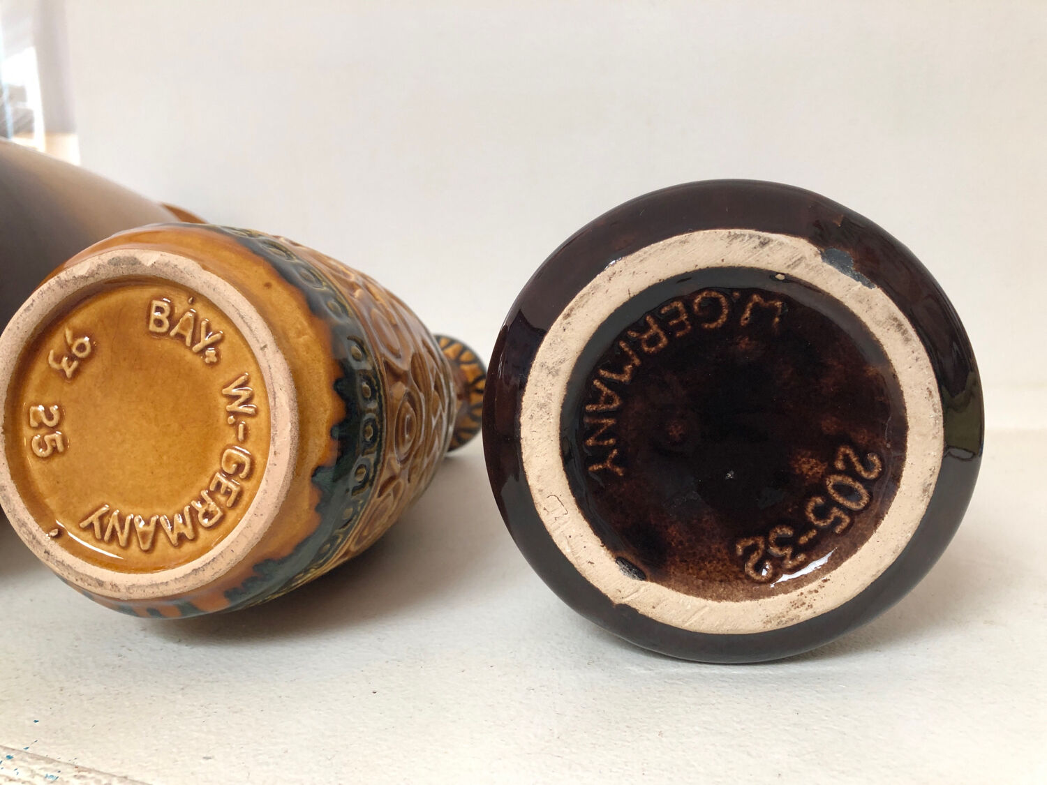 Composition 3 German vases W. Germany, 1970