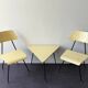 Set of 2 bedroom chairs and sidetabe by Rob Parry for Dico, The Netherlands 1950's