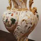 Capodimonte-style ceramic vase