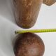 Ancien jeu de quilles grande taille en bois tourné, 52 cm