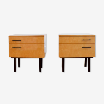 Pair of vintage bedside tables 1960s