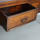Antique french rustic farmhouse fruitwood & oak side table