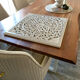 Magnificent carved frame with an interior mirror made of mango wood.