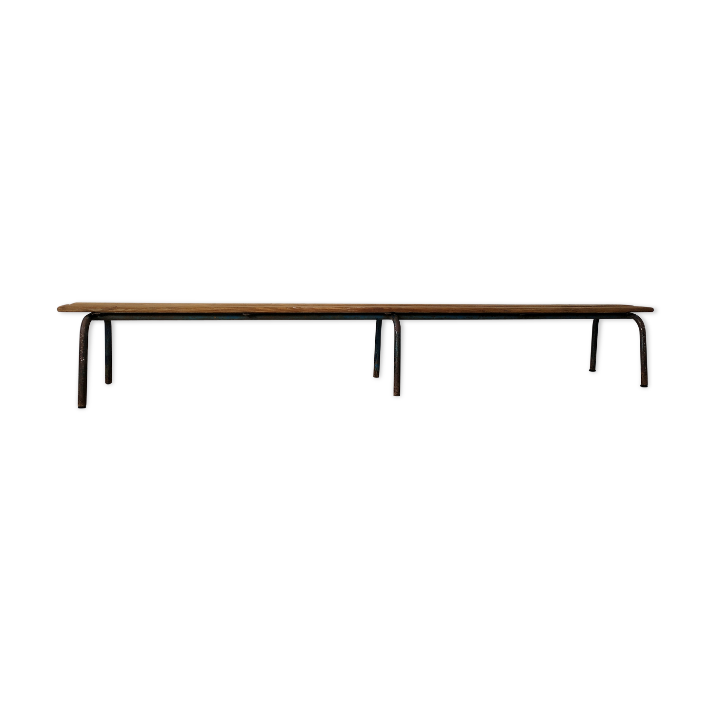 Old kindergarten bench wood and metal