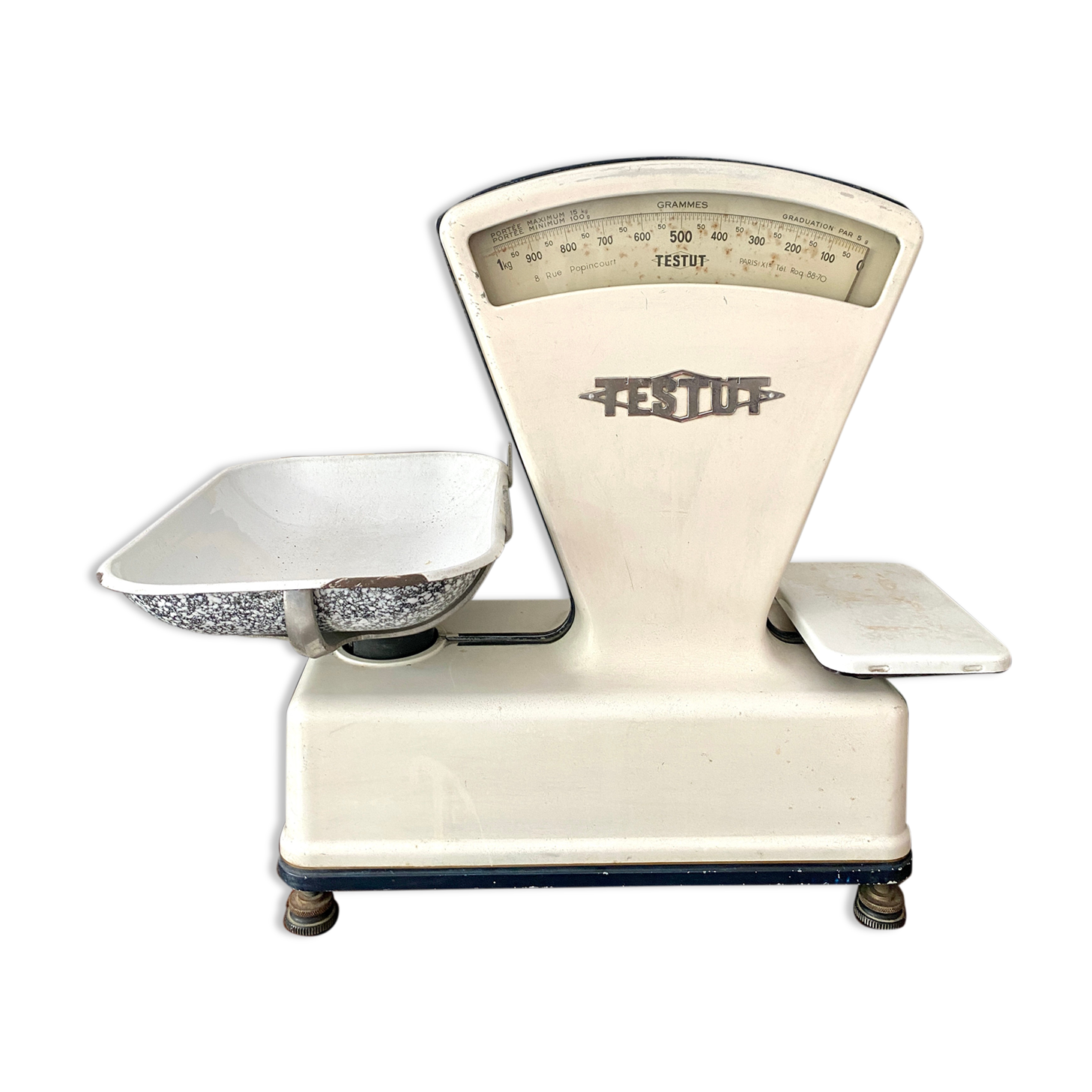 Old vintage Testut grocery scale
