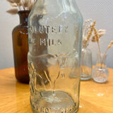 Bouteille de lait en verre vintage