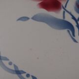 Digoin earthenware pie dish - Sarreguemines- Model Cannes - Rose decoration - circa 1940