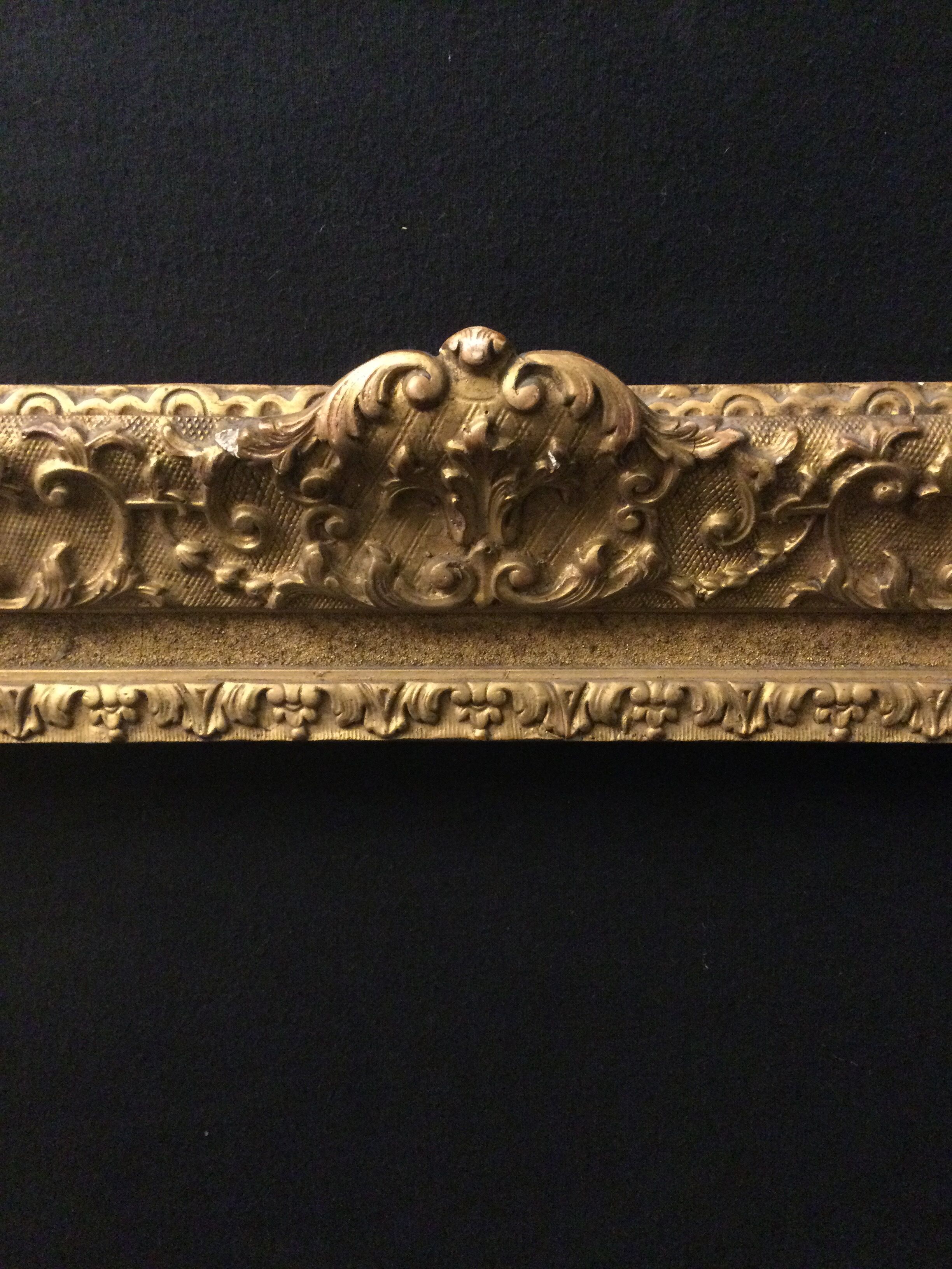 Cadre bois plâtre et stuc pour tableau 52,5x42,5 cm