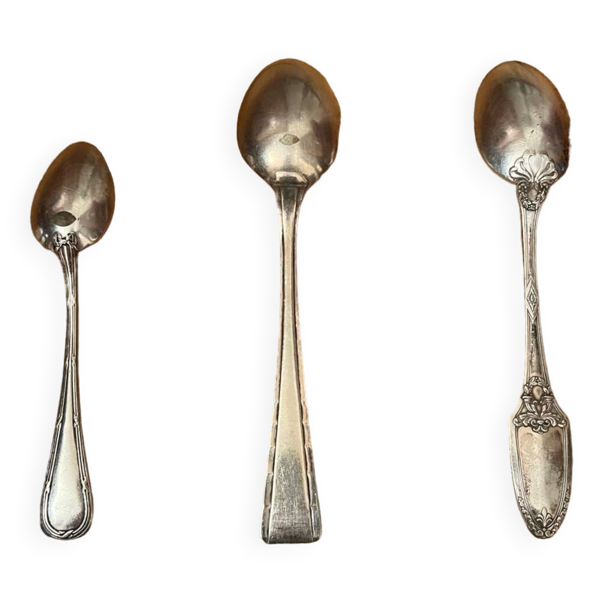 Antique silver-plated spoons