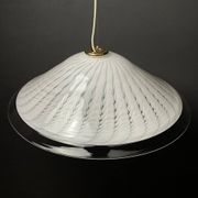 Murano glass pendant lamp, tourbillon, Italy, 1970s