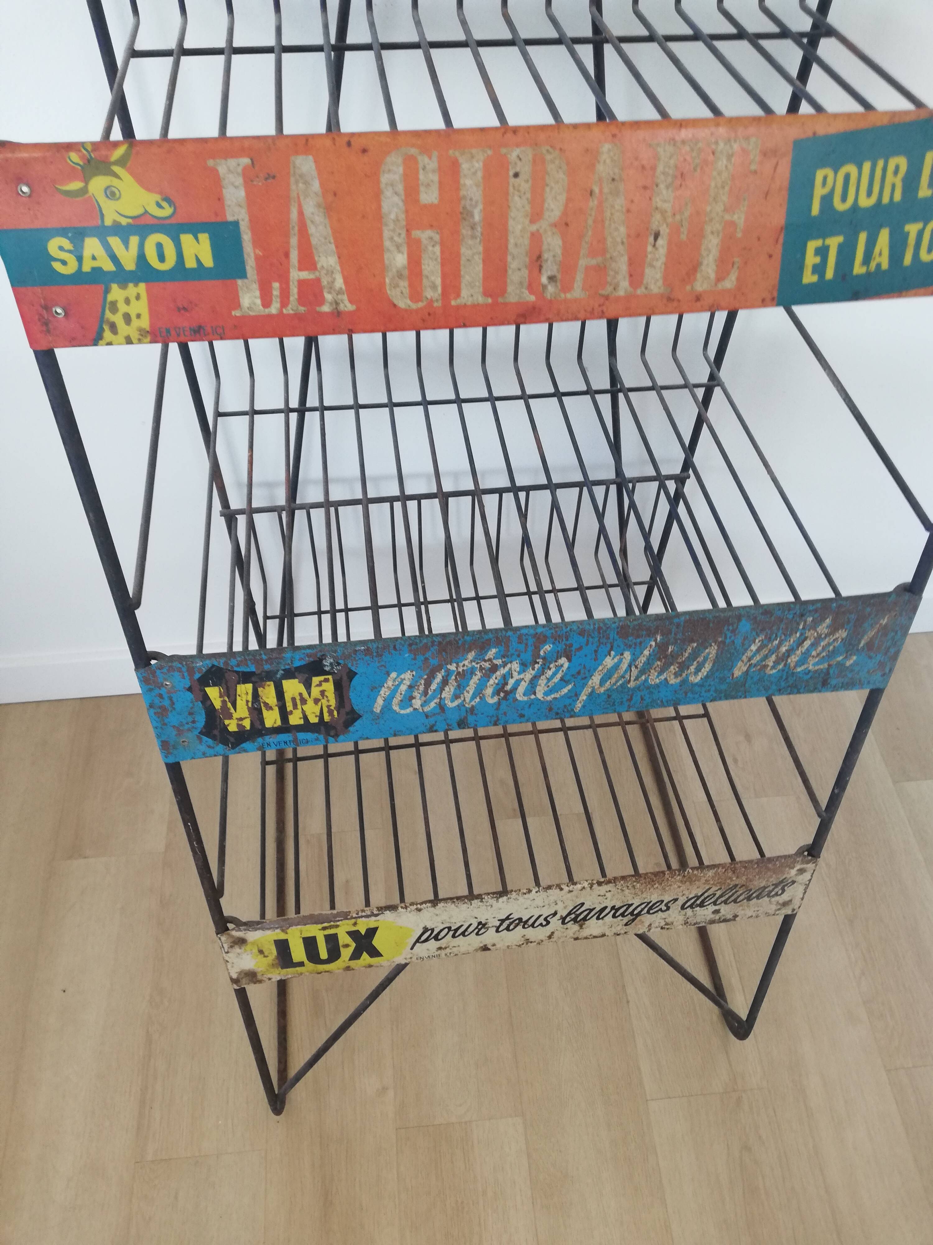 Industrial advertising shelf