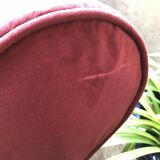 Velvet armchair, lipstick. (la redoute interieurs)