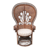 Emmanuelle armchair in Peacock rattan