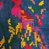 Charming Romanian rug with deers, lovely nature scenery on a floral background 155x205cm