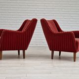 2 fauteuils, velours
