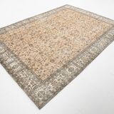 7x10 Floral Design Persian Rug, Living Room Rug, 216x304Cm