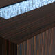 Vintage light coffee table in optical fiber