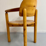 Set of 6 solid pine chairs in Scandinavian design by Reiner Daumiller vintage