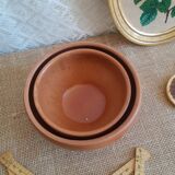Set of two bowls sandstone pots Digoin France