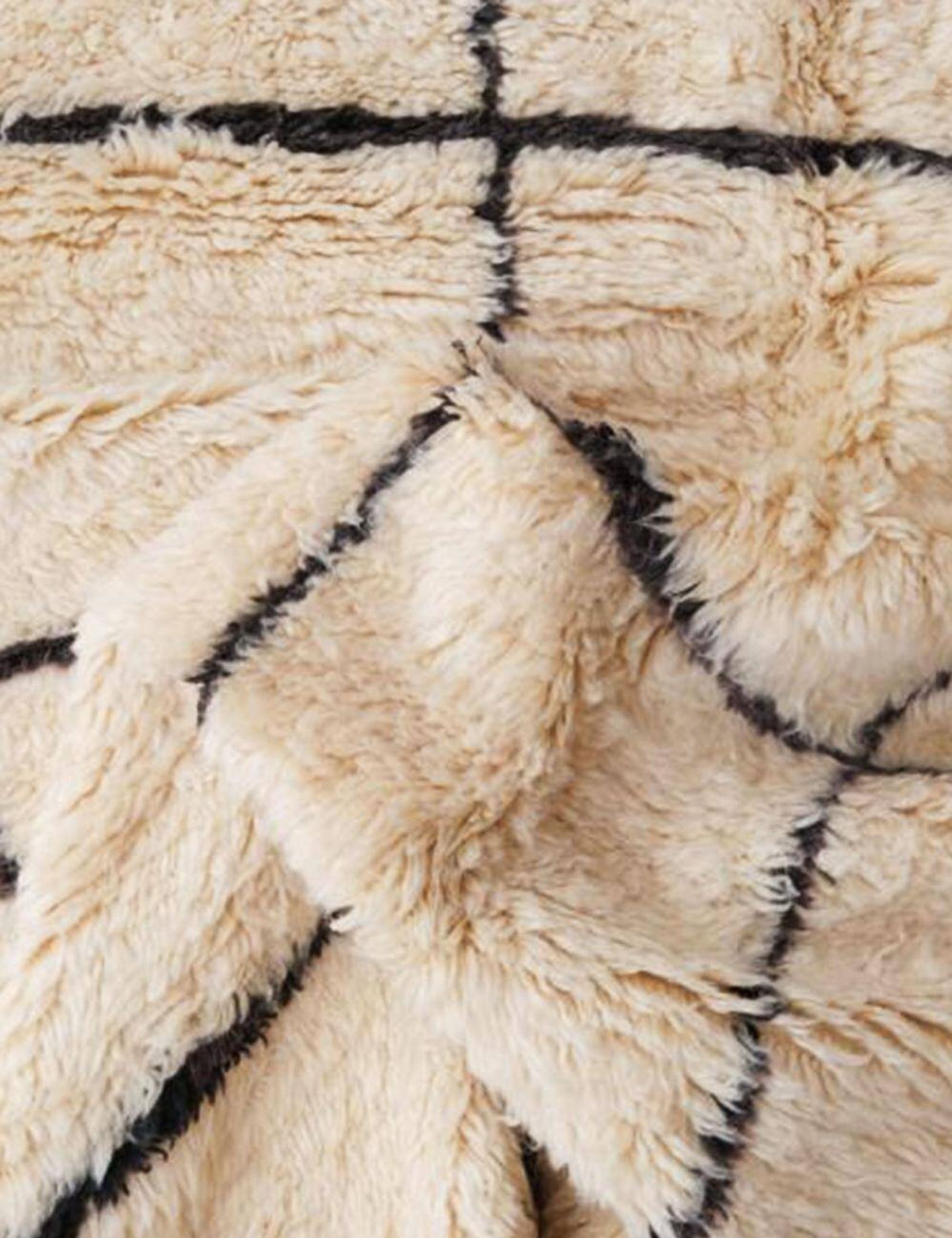 Tapis Marmoucha Blanc Ecru - 254 x 174 cm