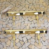 Pair of vintage wall lamps for paintings