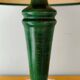 Green wooden table lamp