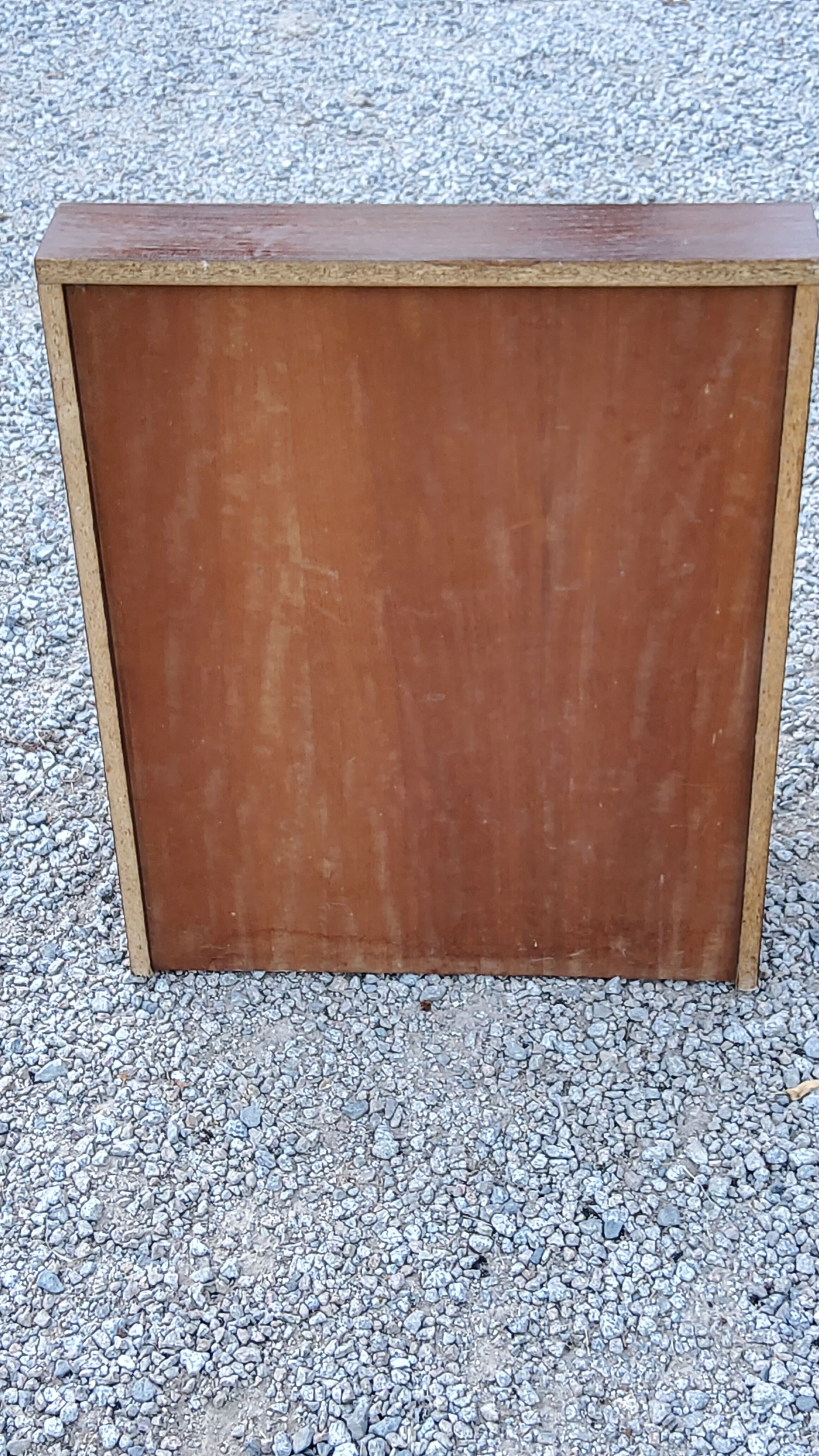Pair of bedside tables from the 70s in rosewood stained oak veneer