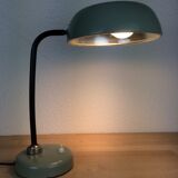 50s industrial style desk lamp, metal