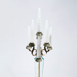 Floor lamp in bronze and crystal Sabino 1930