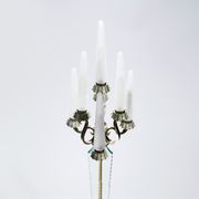Floor lamp in bronze and crystal Sabino 1930