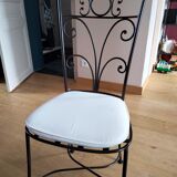 8 wrought iron chairs