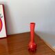 Red opaline vase from the 50s and 60s