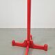 Vintage Red Stained Beech Coat Rack with Balls, 1970s